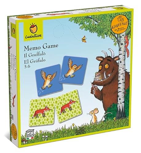 Ludattica - Il Gruffalò - Memo 32 tessere - Gioco di memoria 3-6 anni - Made in Italy