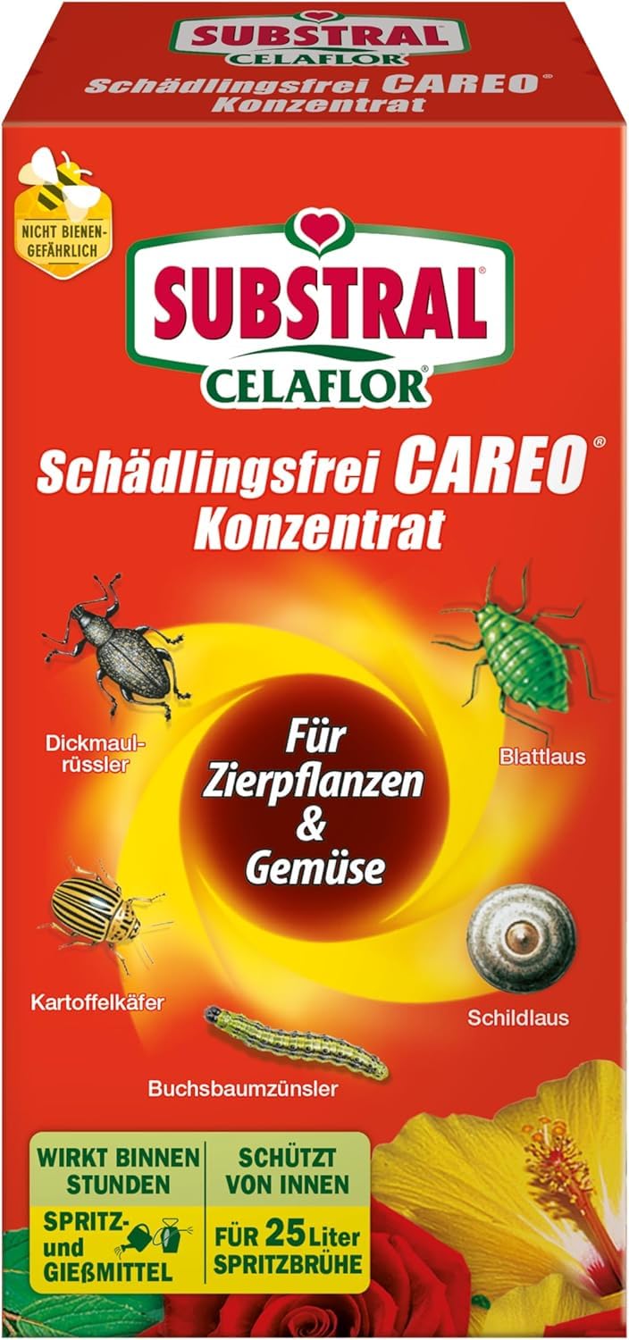 Substral Celaflor Schädlingsfrei Careo Konzentrat für Zierpflanzen, 250 ml - gegen Blattläuse, Buchsbaumzünsler, etc.