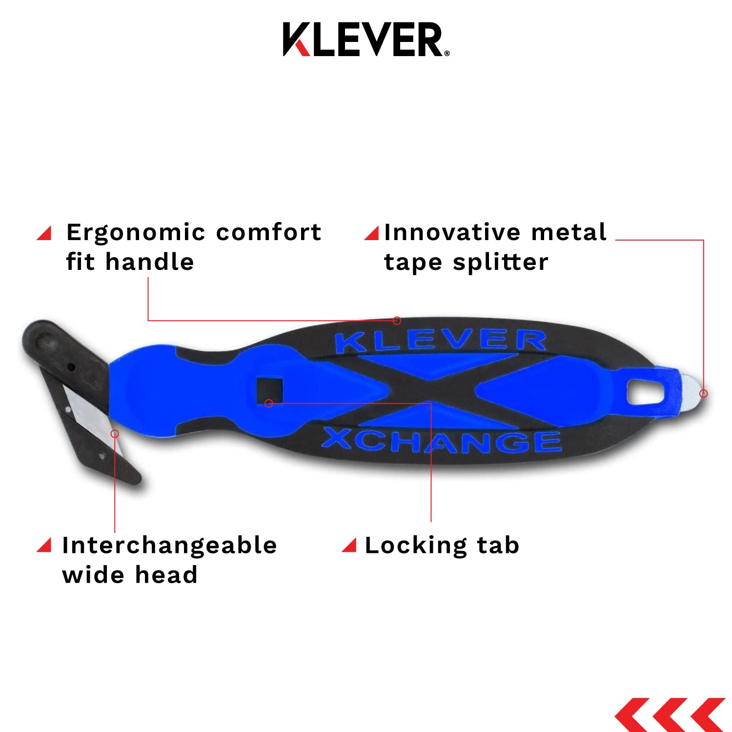 【ひのこ様お取引中】Irregular cutter combination Klever XChange Box Cutter, Kutter Package Opener Wide Cut