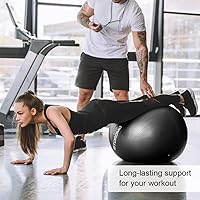 Vista 2 de Pelota de ejercicio de embarazo antiestallido, pelota de estabilidad de alta capacidad de peso para yoga, pilates y apoyo laboral, pelota de fitness