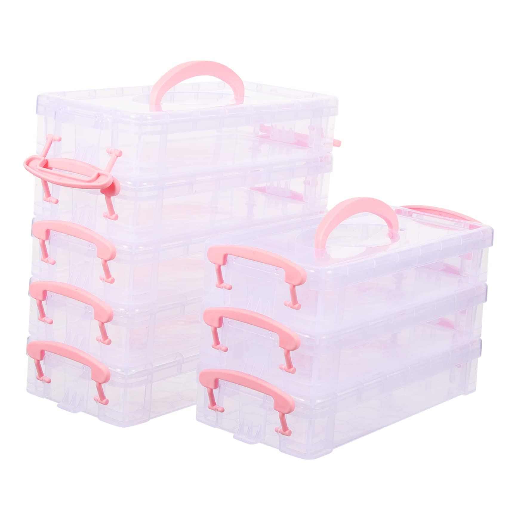 NUOBESTY Astucci in Plastica Per Matite Per Ragazzi E Ragazze Astucci Impilabili Organizer Per Penne Contenitori Per Materiale Scolastico Per Ragazzi E Ragazze