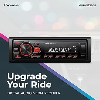 Pioneer MVH-S230BT Bluetooth Car Stereo with USB/AUX Inputs, Smartphone Connectivity, Pioneer Smart Sync, and Hands-Free Calling