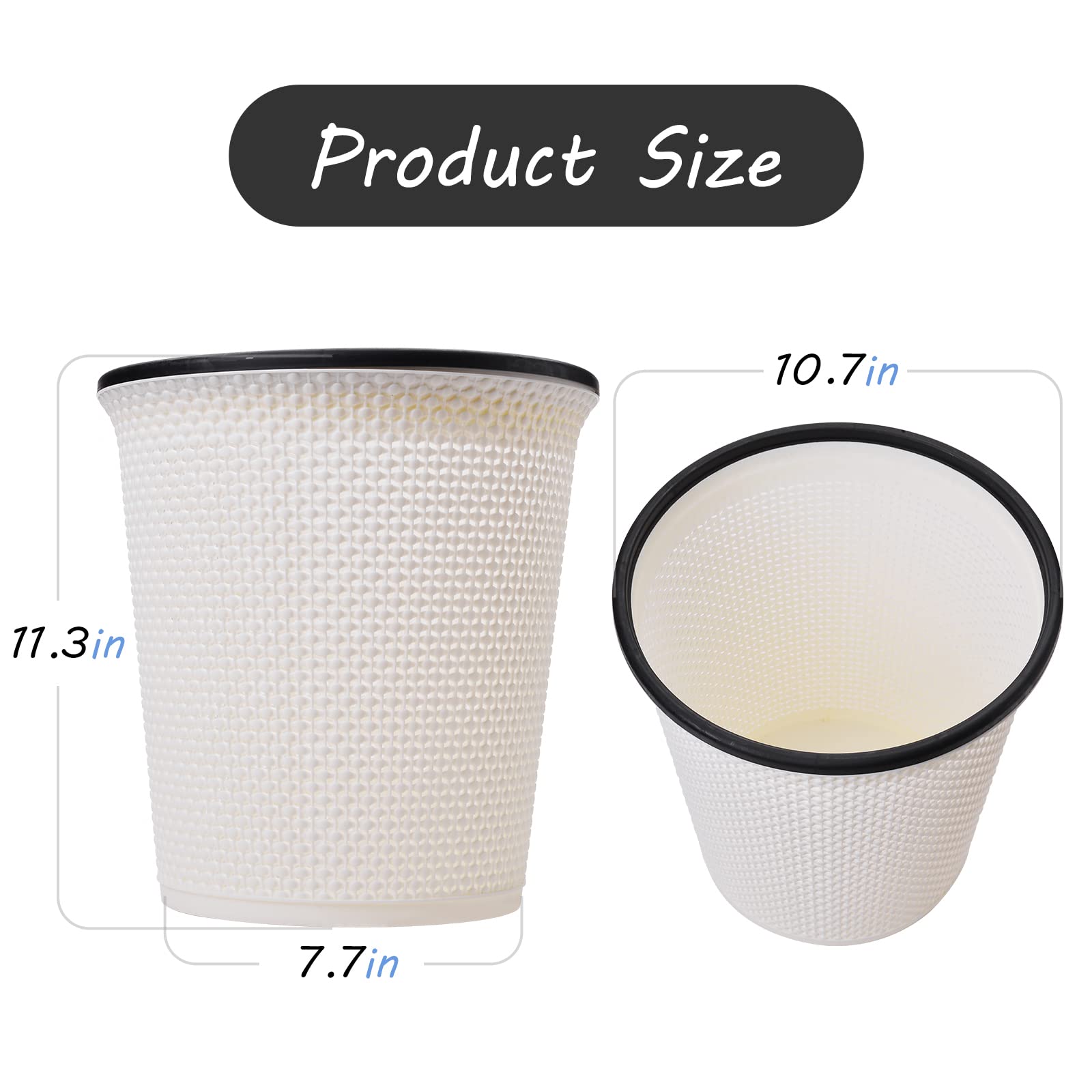 MINGZHE Kleine Prullenbak PP TPR Plastic