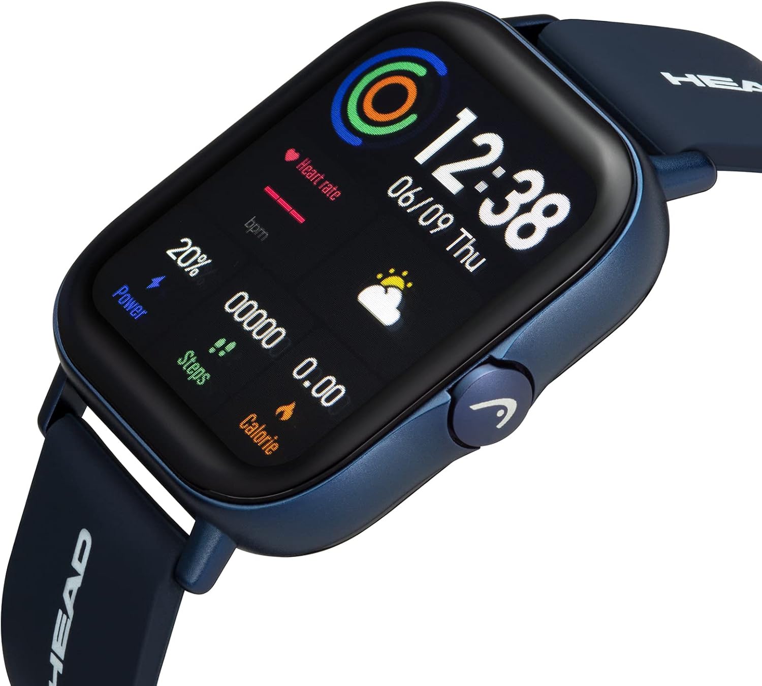 Angled view of HEAD LOS Angeles H160305 Smartwatch display and side button