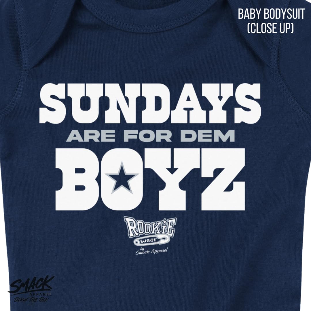 Sundays are for Dem Boyz Baby Apparel for Dallas Football Fans (NB-7T)