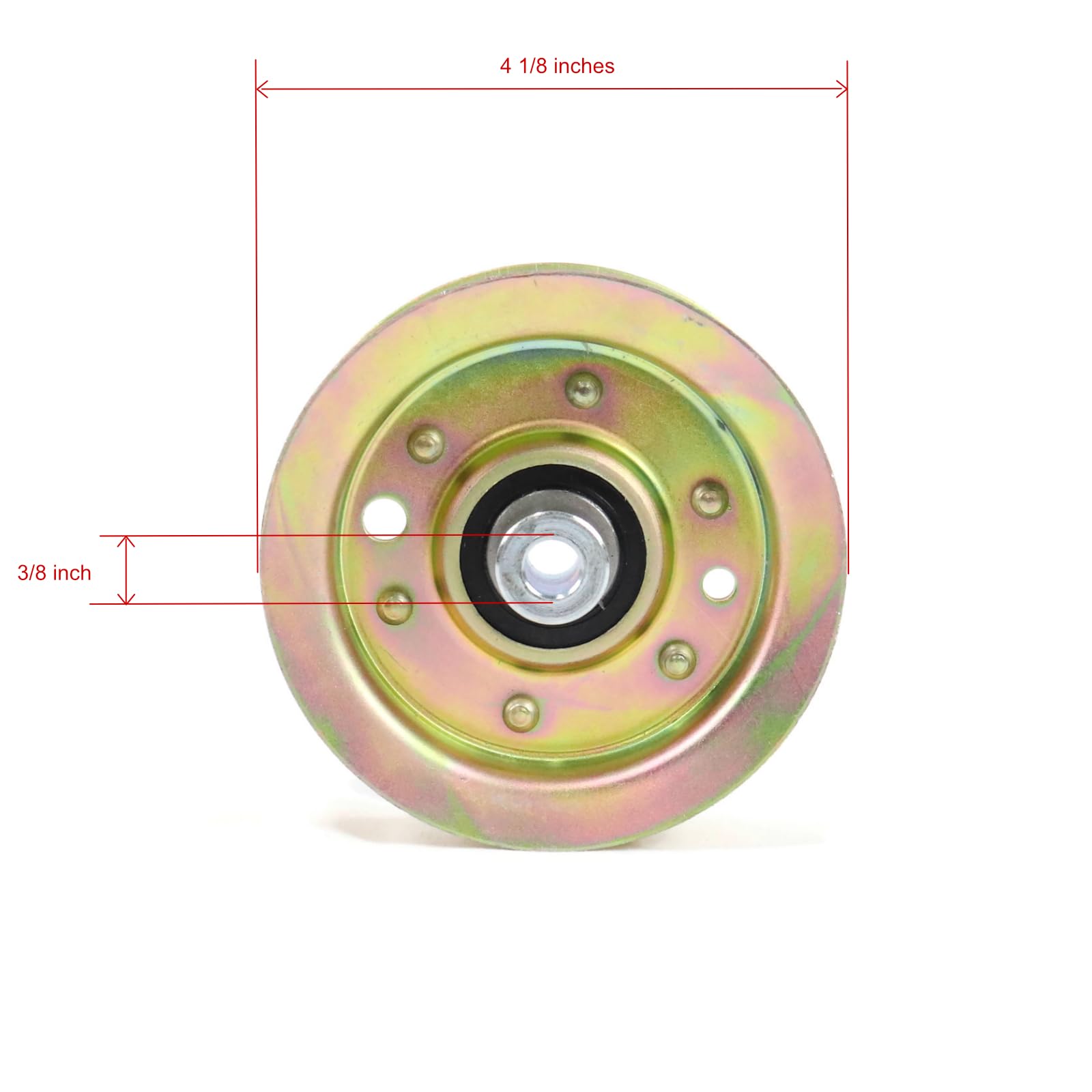 The ROP Shop | (Pack of 3) Flat Idler Pulley for 2007 Toro TimeCutter Z5040 74374 Riding Mower