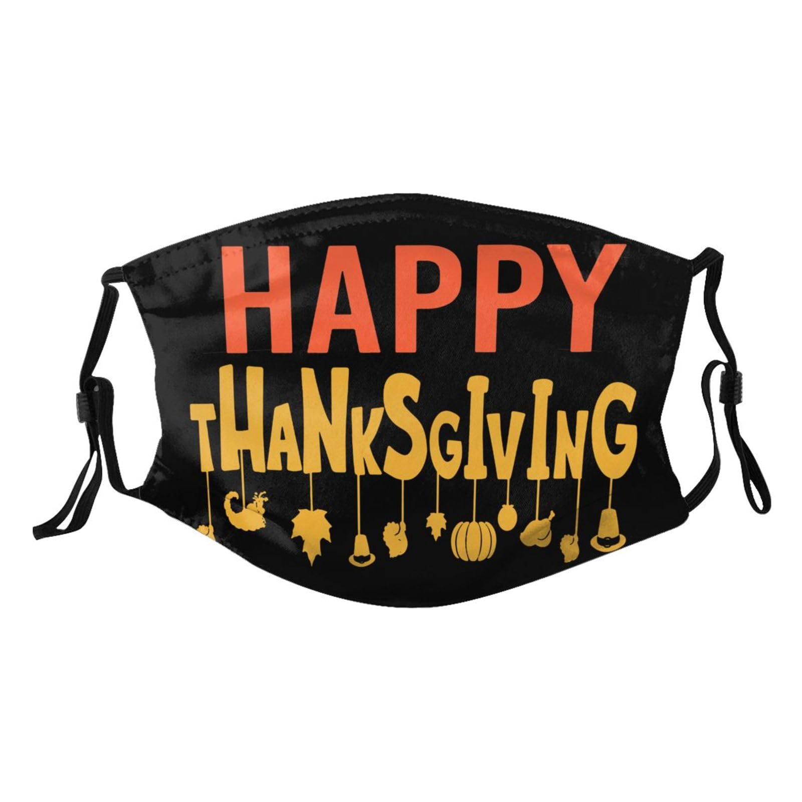 Happy Thanksgiving Day Adult Dust Mask Adjustable Dust Face with 2 Filter2915