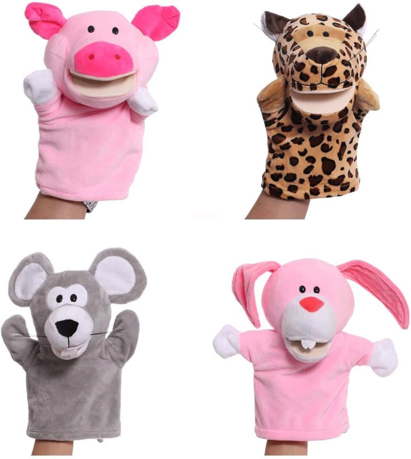 ハンドパペットおもちゃかわいい動物ぬいぐるみ 安い E