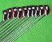 Zenesty wosofe Golf Iron Covers Set for Club Mens Elasticity Protable Selections 10pcs/lot (Black/red)