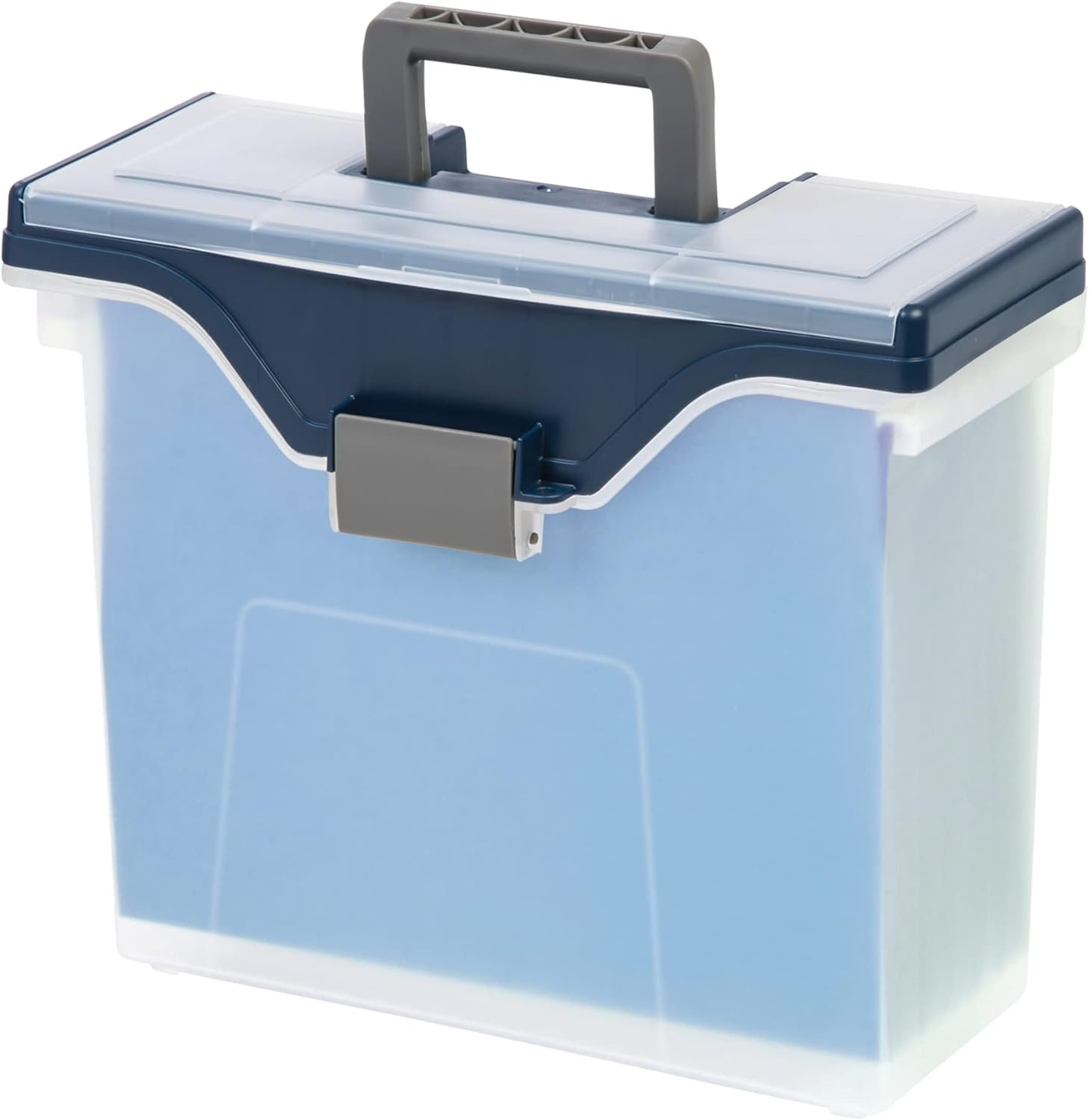 Office Depot Small Mobile File Box, Letter Size, Clear