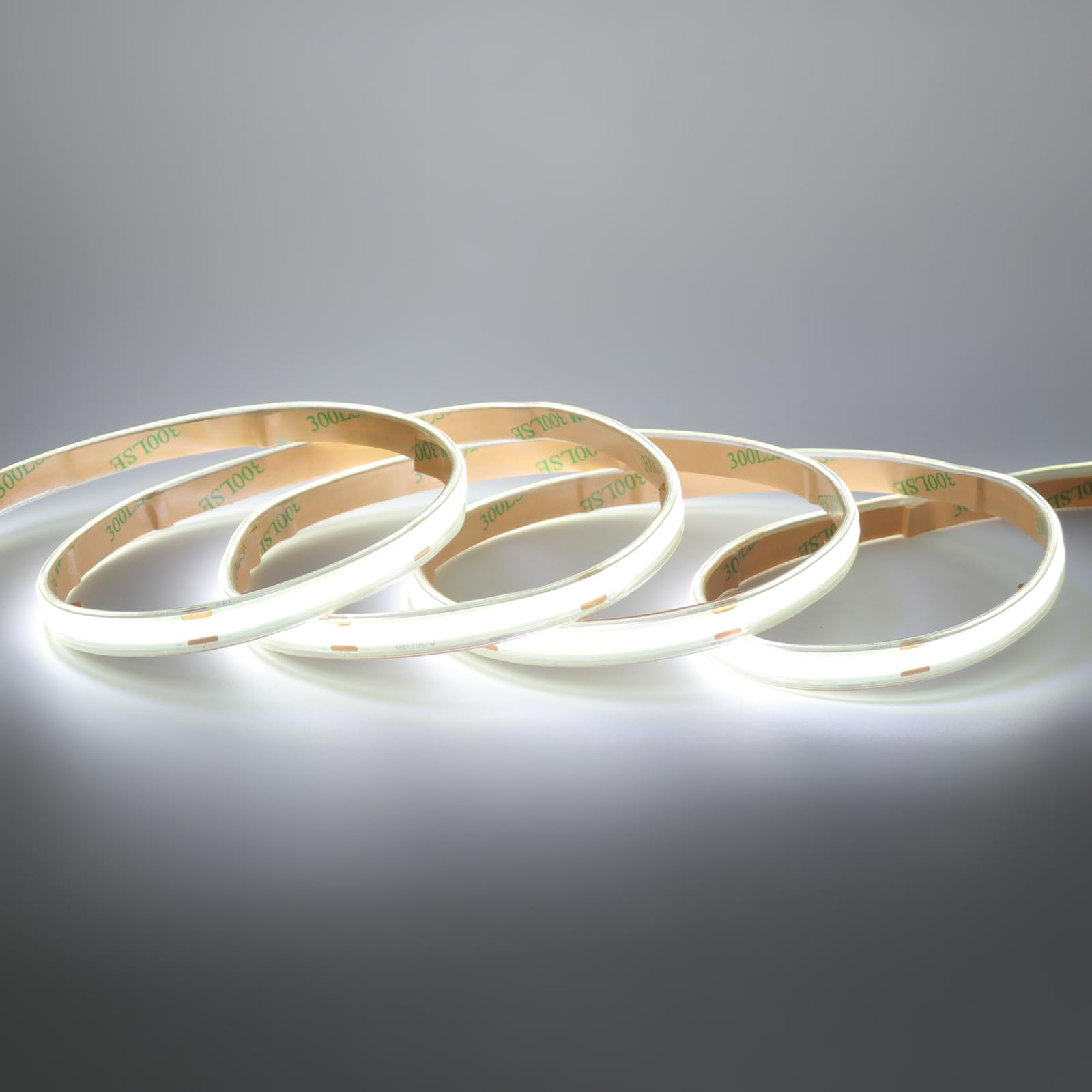 KISUFU Tira LED COB 24V, 480 LEDs/m Impermeable IP65 Luces LED Flexible Pegamento de doble cara Tira Luz LED con WIFI 23 teclas IR Dimmer para Cocina, Dormitorio, Baño, iluminación DIY