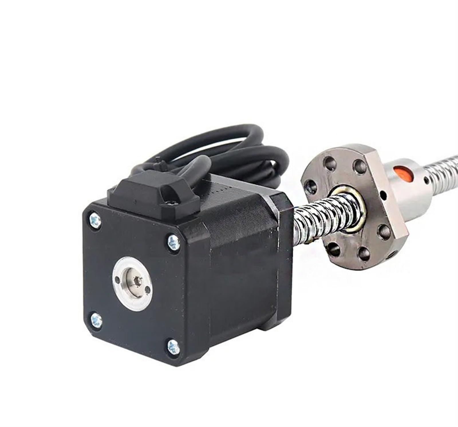 Controlador Motor paso a paso Nema 17 de husillo de bolas SFU1204 de 3 piezas, 1,8 A, 52 N.cm, motor paso a paso de 1,8 grados, motor paso a paso lineal de 4 cables y 2 fases Máquina CNC(200mm)