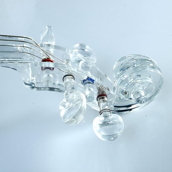 4/4 Electric Violin Transparent Body Plastic Violin called Crystal Violin
