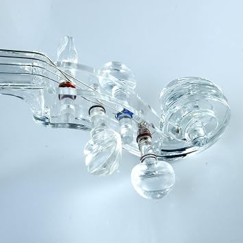 4/4 Electric Violin Transparent Body Plastic Violin called Crystal Violin