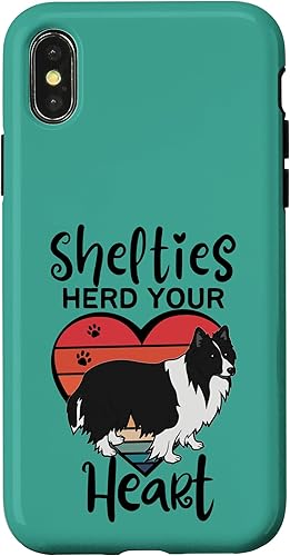 Miniatura 7 de Funda para iPhone 11 Pro Shelties Herd Your Heart Black White Bi Black Sheltie Mom
