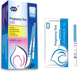 DAVID Pregnancy Tests, 10-Count Pregnancy Test Strips, HCG Test Strips Pregnancy, Over 99% Accurate Early Detection of Pregnancy, Early Pregnancy Tests, Pregnancy Test Kit