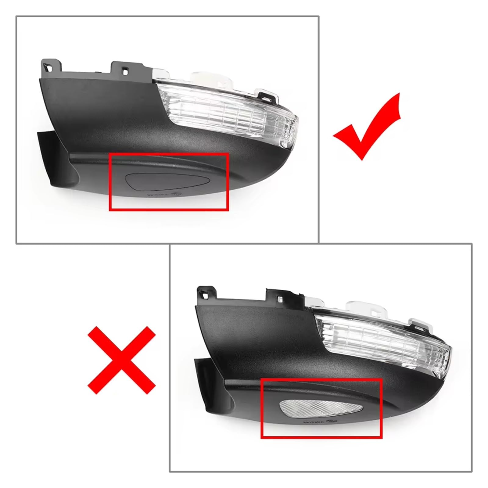 Signal Indicateurs lumières pour VW pour Tiguan 2008-2016 pour VW pour Sharan 2011-2016 Feux Voiture Rétroviseur Côté Gauche Clignotant 5N0949101B Clignotants Dynamiques