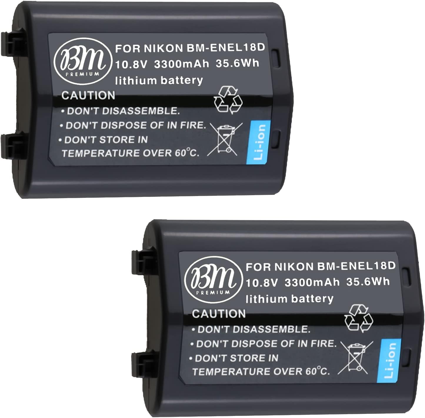 ニコン NIKON EN-EL18c  D850 D5バッテリー Amazon.com : Wasabi Power Battery for Nikon EN-EL18, EN