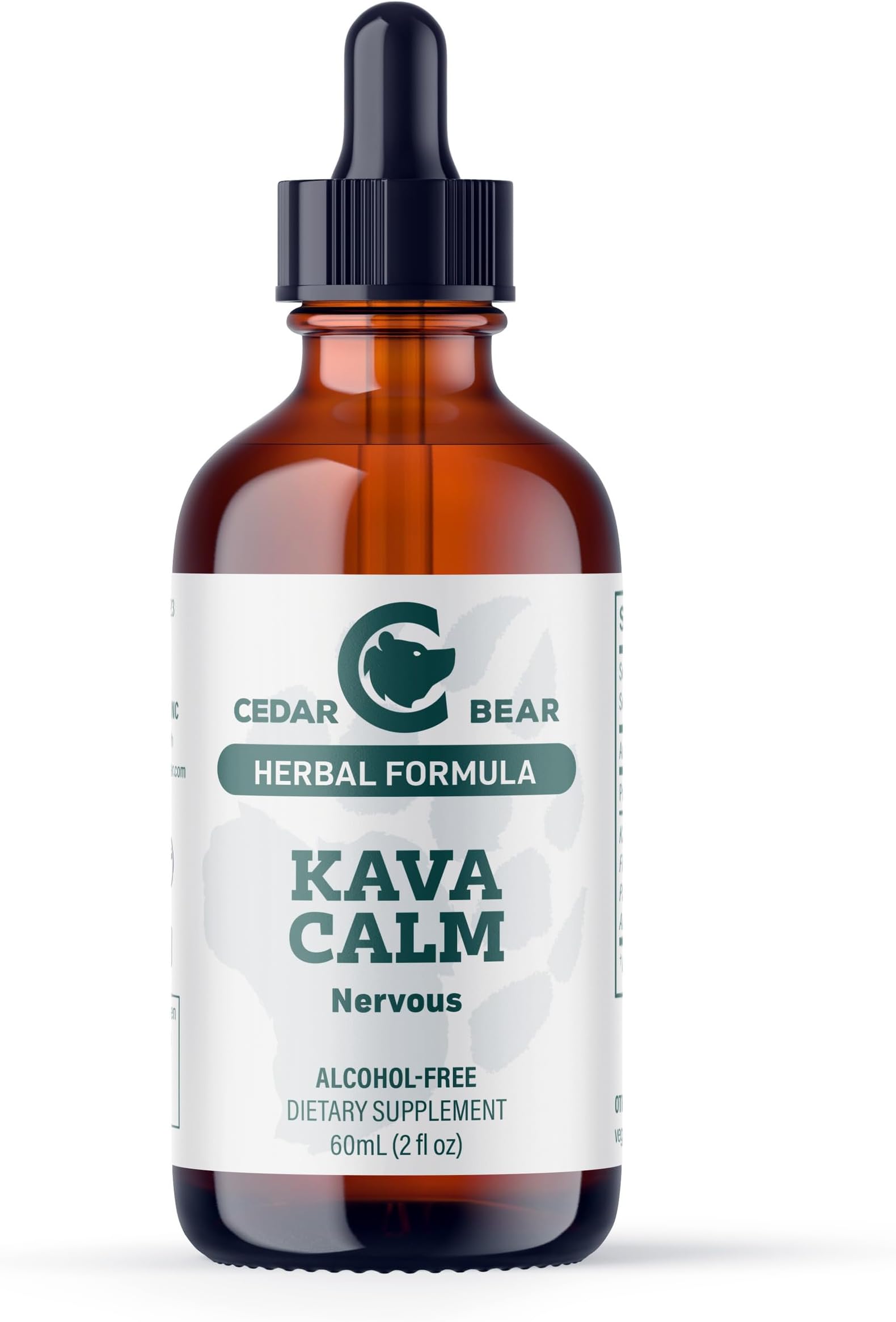 Cedar Bear Kava Calm Liquid Herbal Supplement, 2 Fl Oz