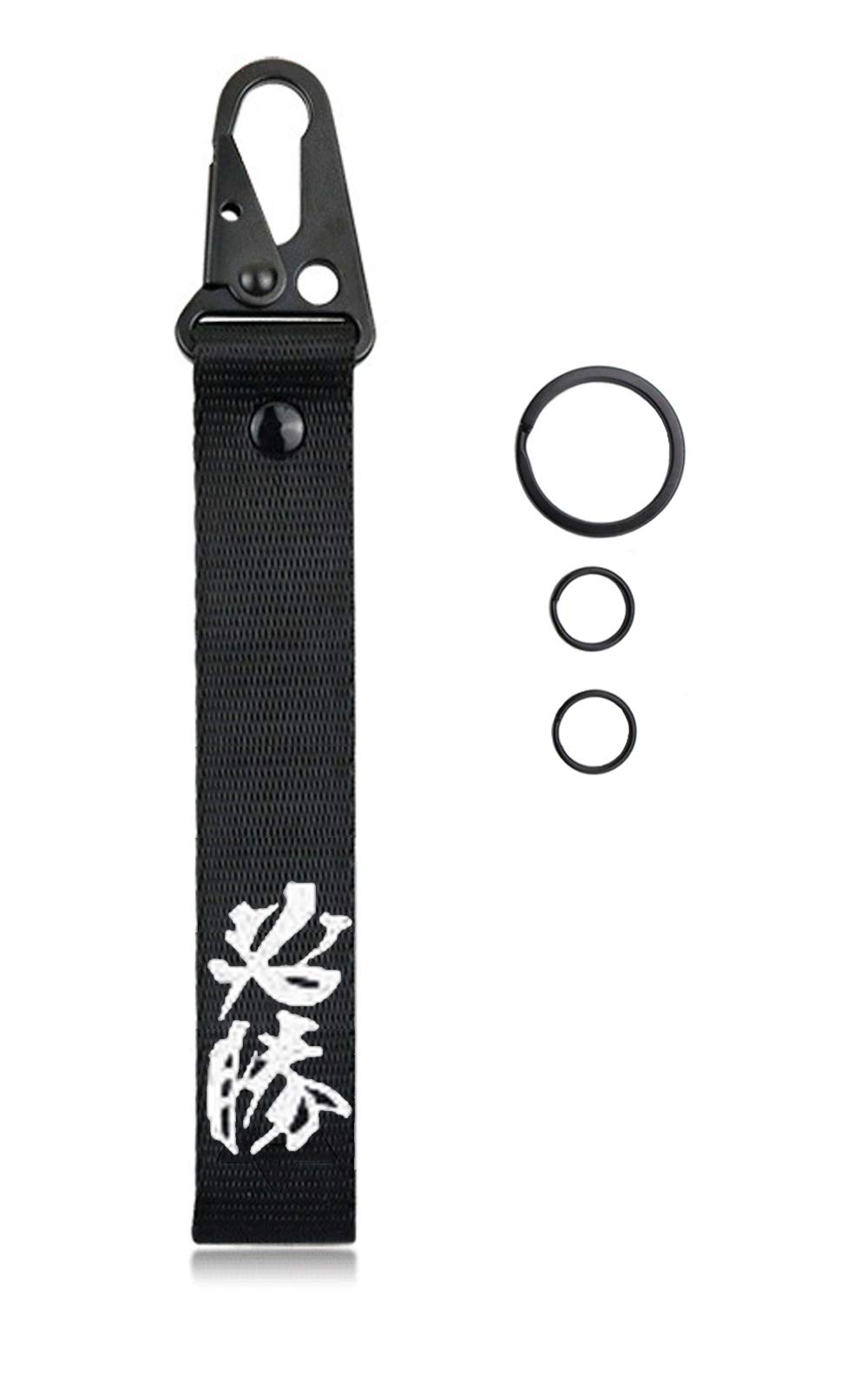 Dsycar Car Motorcycle Keychain Key Ring - Car Keychain Tag, EDC Clip Fob Keychain JDM Key Tags with Label Key Chain Holder