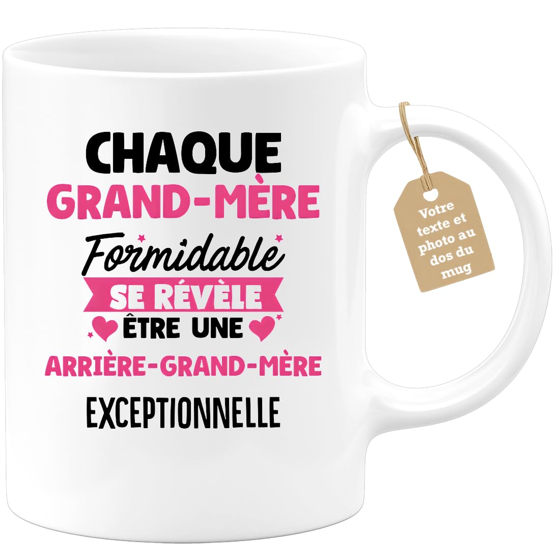 Mug personnalisé Famille | Mamie Chérie | Ourson Câlin