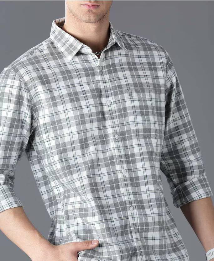 Image of NoseQueen Men's Checked Cotton Shirt | Full Sleeve Regular Fit Casual Shirt for Men | Soft Breathable Checkered Shirt
