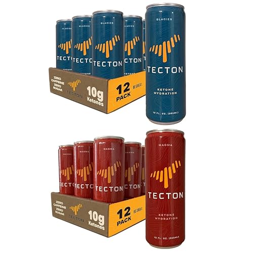 Tecton Bebida de éster de cetona exógena. Cetosis en una lata con 0.35 onzas de cetonas por porción para una salud óptima. Sin azúcar, sin
