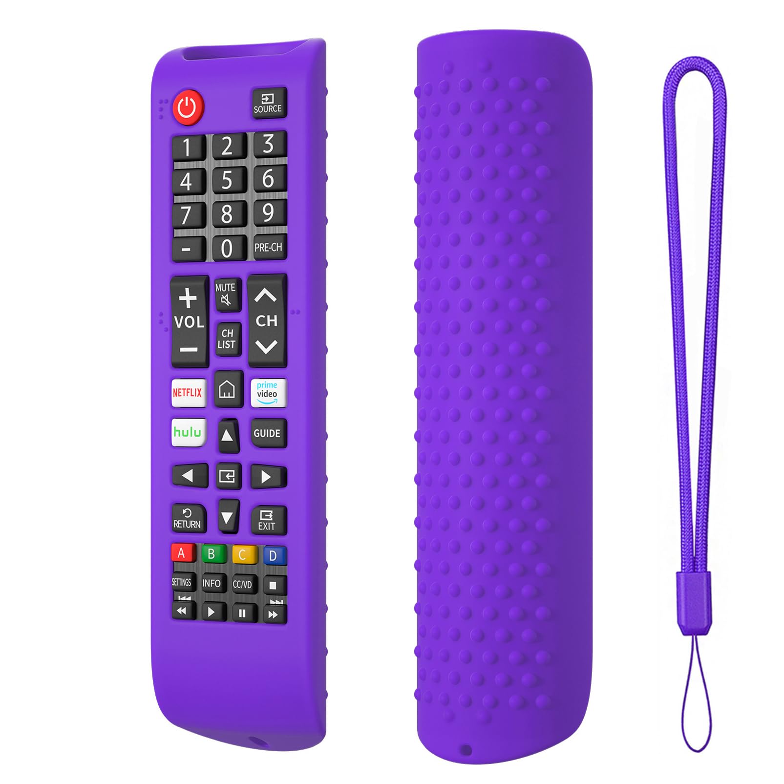 Hi Color Silicone Cover for Samsung TV Remote BN59-01315J, BN59-01315A, BN59-01199F - Soft, Durable, Anti-Slip & Shockproof Protective Case with