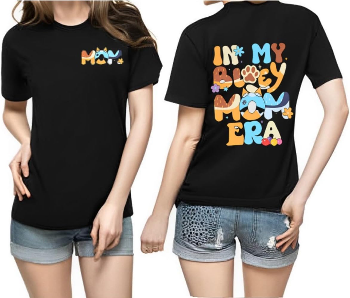in My Mom Era Shirt Mama Shirts for Women,Funny Mom Shirt for Women Mama Graphic Tee Tops