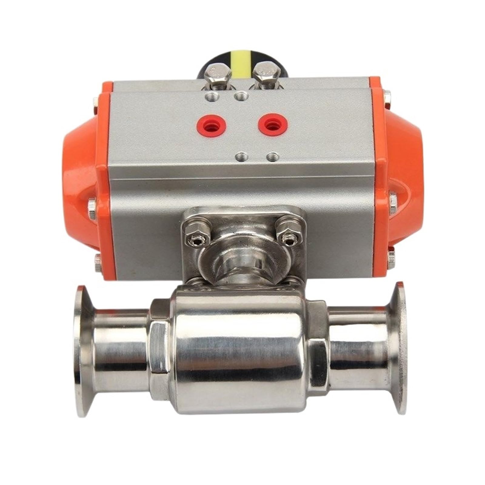 Robinet à bille pneumatique 51mm en inox 304 type T double effet