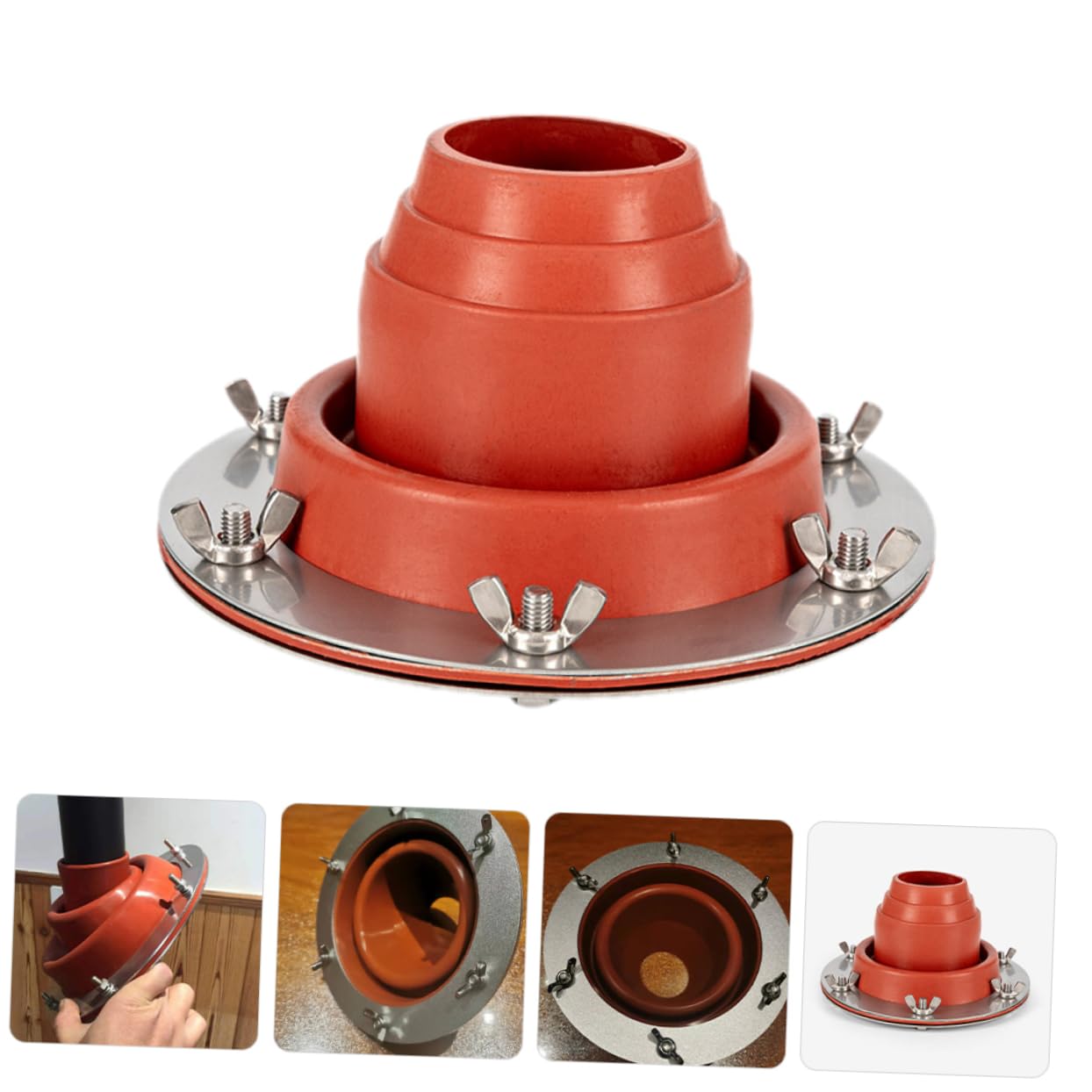 Toddmomy Protector Contra Quemaduras De Chimenea Para Tienda De Campaña Anillo Ignífugo De Inoxidable Salida De Humos Segura Para Uso Al Aire
