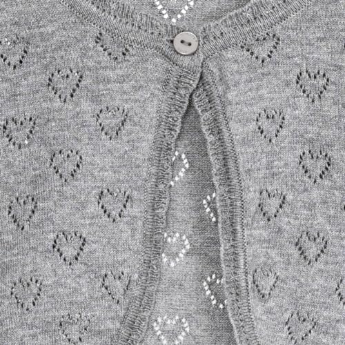 Image of Minora Long Sleeve Bolero, Girls' Knit Cardigan Shrug with One-Button Closure, Baby /Child Cotton Childrens Bolero, Sweater