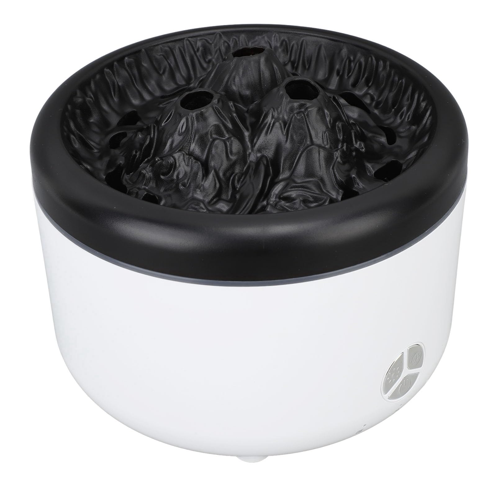 Fdit Flammen-Öl-Diffusor 500 Ml, Aromatherapie-Diffusor mit Fernbedienung und LED-Simulationsflammeneffekt für Zuhause, Büro, Schlafzimmer (EU-Stecker)