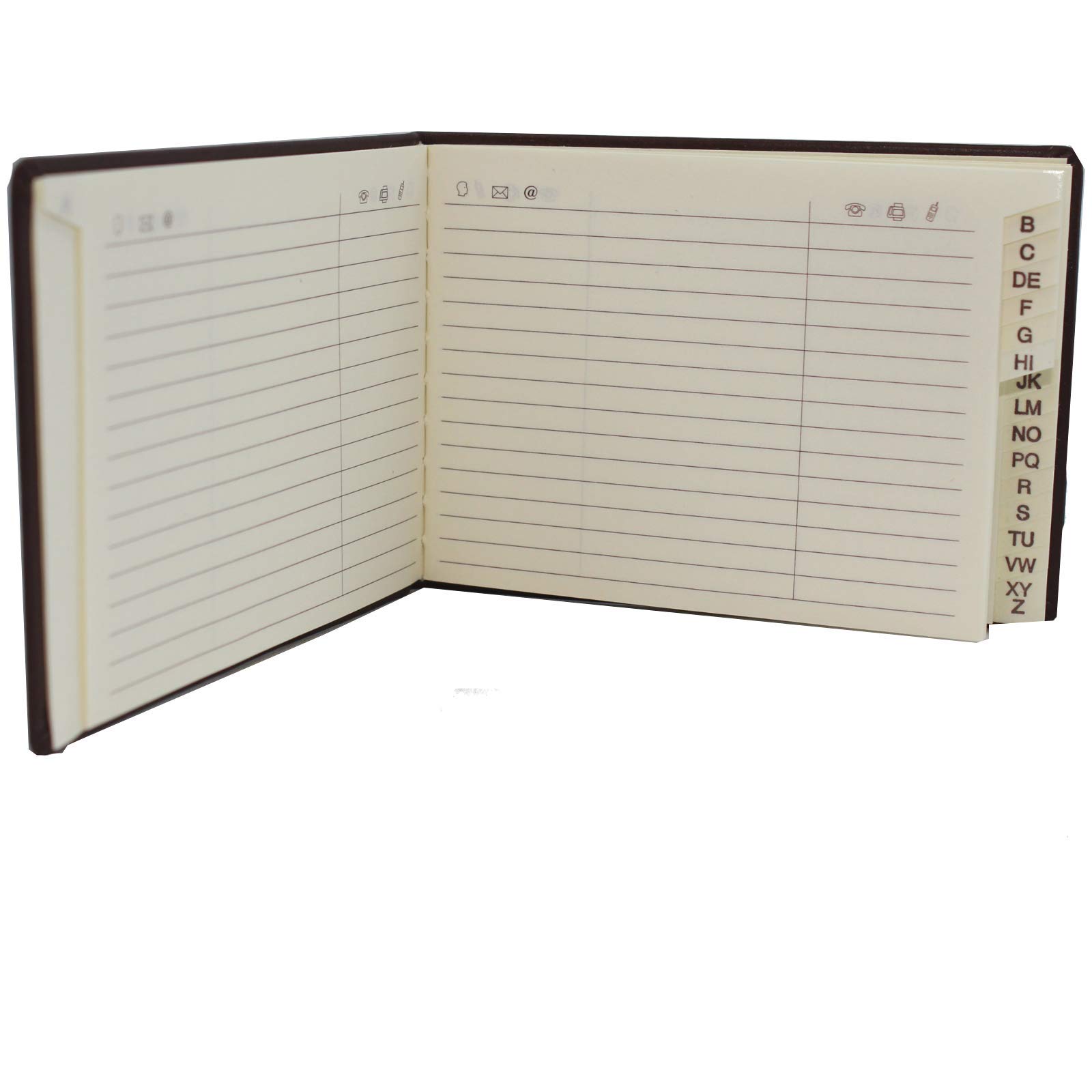 Carnet d'adresses en cuir rouge