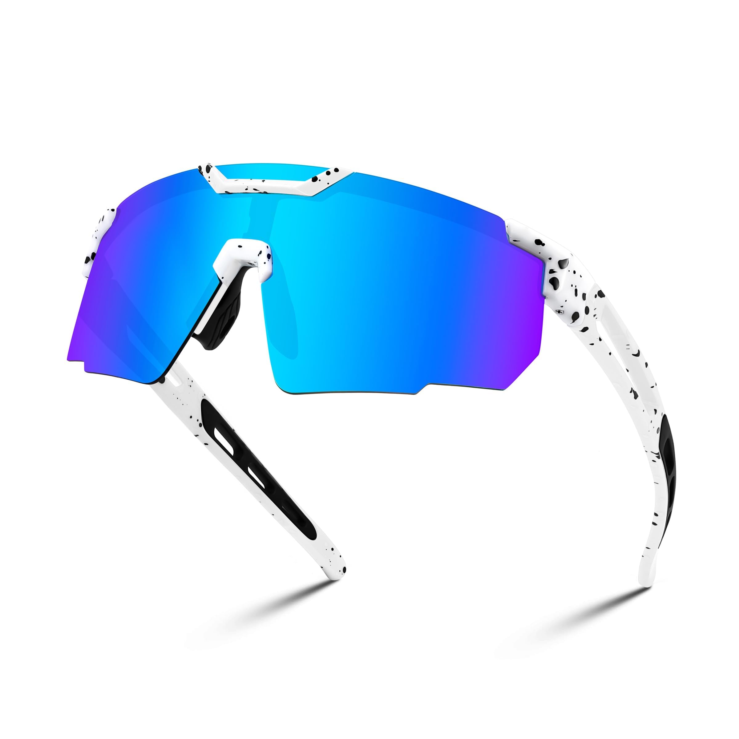 Karsaer Cycling Sunglasses for Men Women, Sport Sunglasses for Baseball Softball Running Fishing Golf UV400 E1263-picture-18