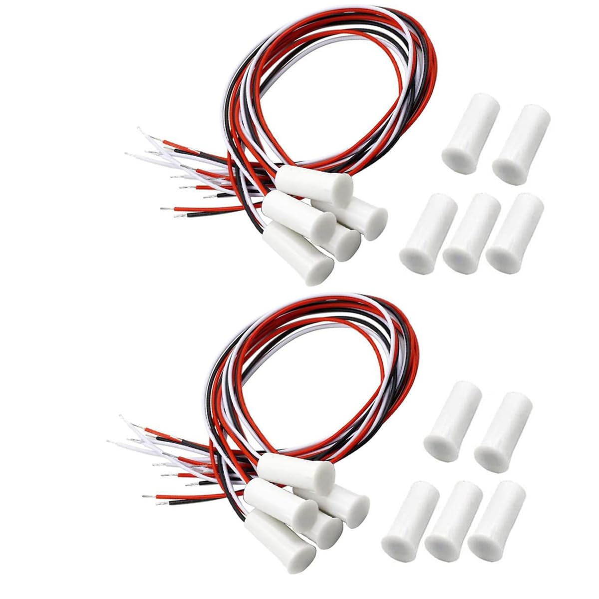 RC-33A NO Recessed Wired Security Door Contact Sensor Alarm Magnetic Switch 5Pcs