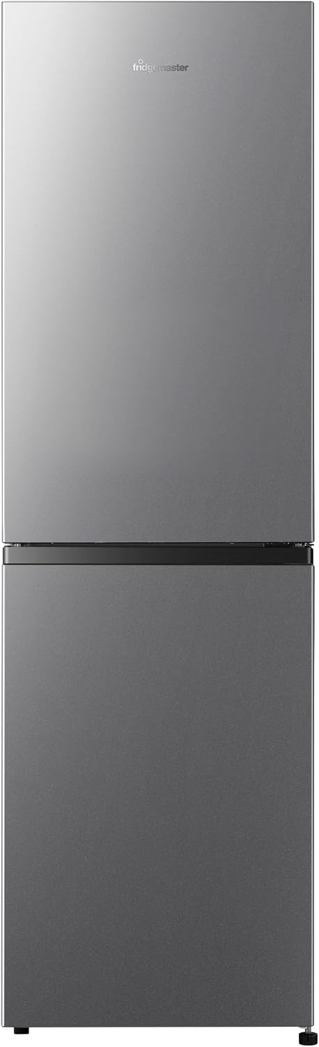 Silver Fridgemaster 55cm freestanding fridge freezer with four freezer drawers