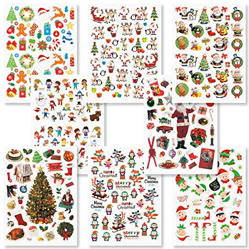 Current Christmas Sticker Variety Pack - 8 Sheets, 324 Assorted