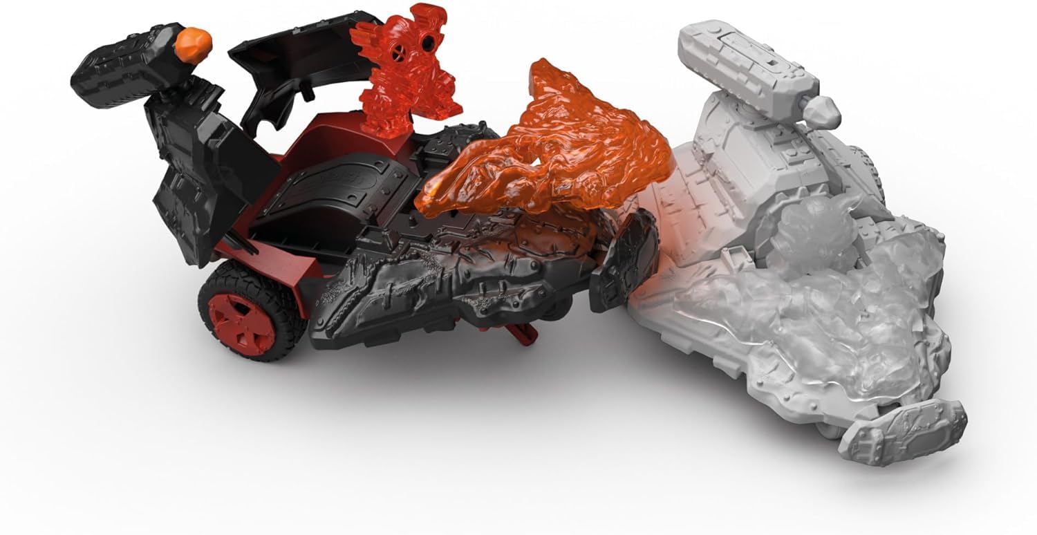 SCHLEICH 42663 Vehículo a reacción de Lava con minicriatura, da 7 Anni, ELDRADOR Creatures - playset, 15 Pezzi