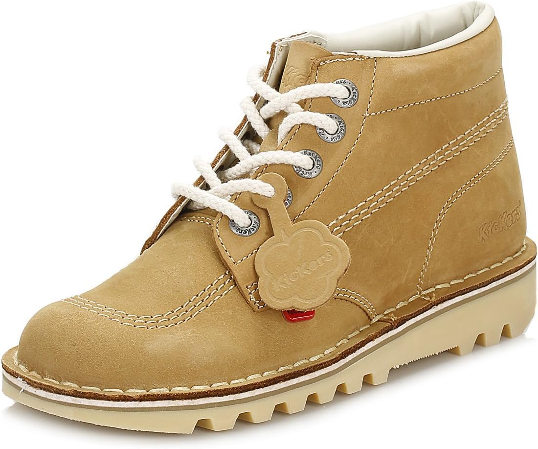 Kickers Kick Hi Womens Tan/Natural Nubuck Boots-UK 6 / EU 39