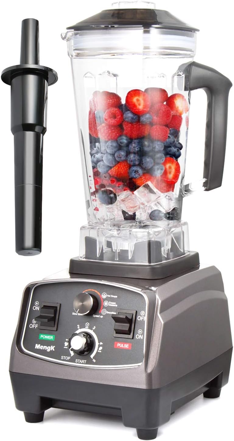 Smoothie Blenders Professional Blenders Heavy Duty 1400W High Speed Blender for Shakes and Smoothies with Timer 64oz Jar BPA-Free Pitcher for Food, Vegetables and Frozen Fruits (HS200)