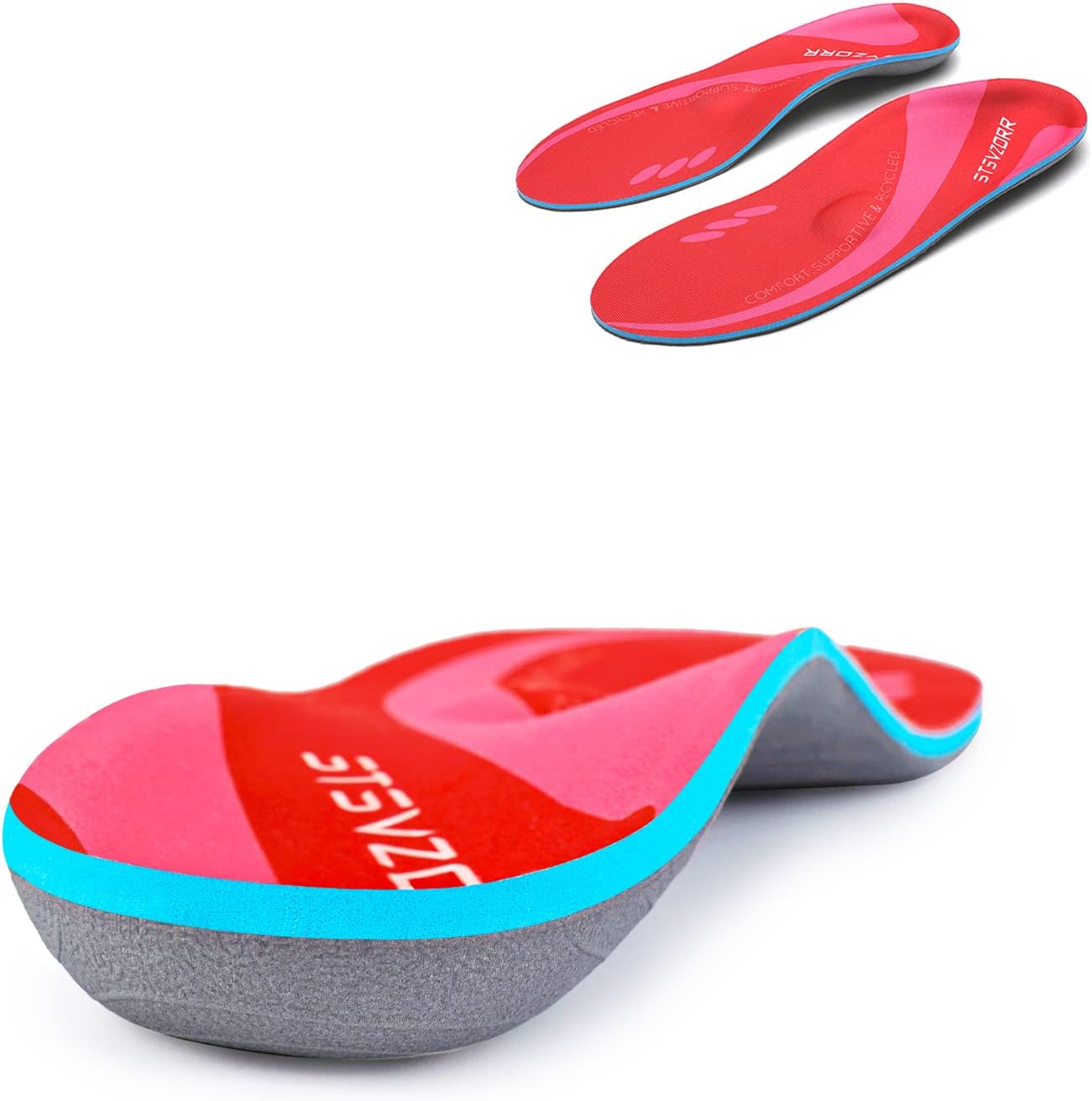 Plantar Fasciitis Arch Support Insrerts Relief Flat Feet Heel Pain Orthotics Comfortable Shoes Insoles