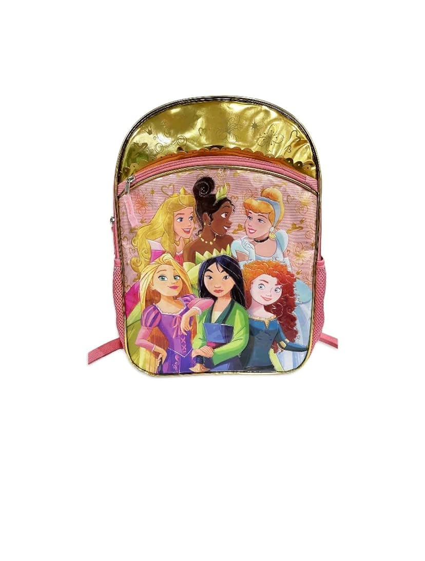 Disney Princess Backpack for Girls Kids Toddlers Deluxe 16" Princess