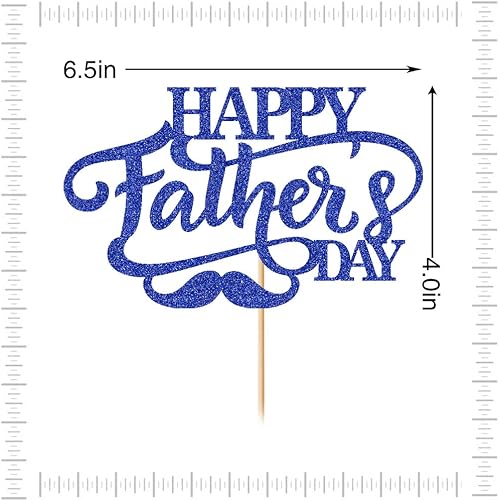 Miniatura 2 de Crseniny Decoración para tartas del día del padre, decoración de fiesta de cumpleaños con texto en inglés Love Father Best Dad (Love Father Best Dad)