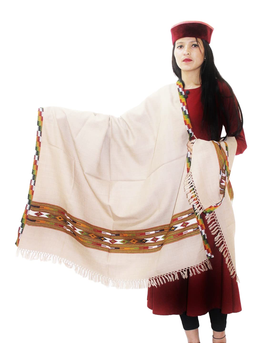 loom himalaya Kullu Shawl - G.I. Tags Authentic Kullu Design Wool Shawls - Kullu Weaver Empowerment-picture-47