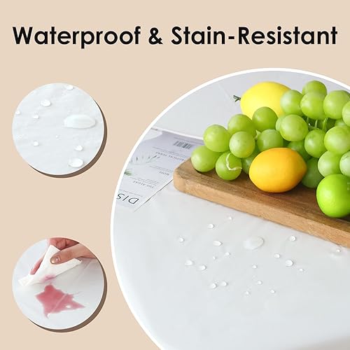 Miniatura 3 de Fixwal Mantel de plástico desechable, paquete de 9 manteles de 54 x 108 pulgadas, para fiestas, pícnic, bodas, manteles decorativos, rectangulares,