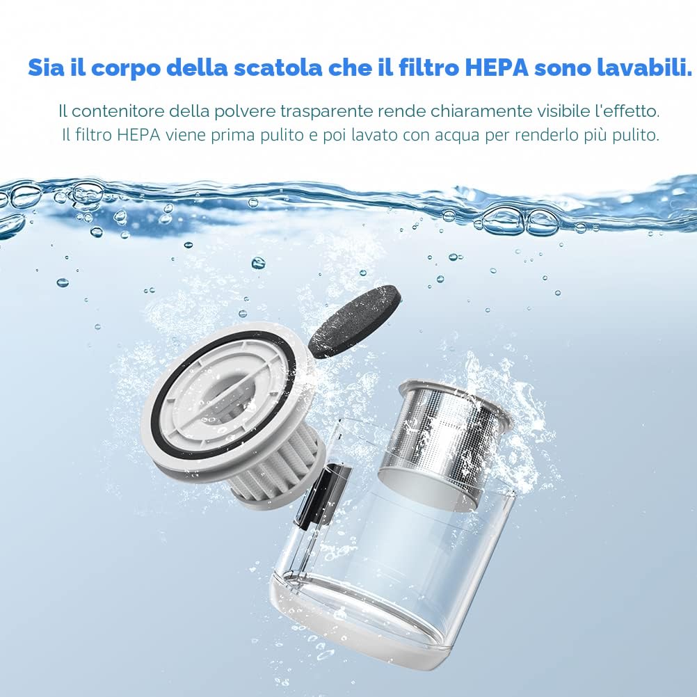 Aspirapolvere antiacaro per acari pulisci materassi con luce UV e contenitore per polvere permanente HEPA, aspirapolvere per acari da 300 W per divano/materasso/tessile