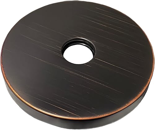 Miniatura 2 de Corla Brida de brazo de ducha moderna de gran tamaño de 4 pulgadas  Placa de cubierta de repuesto universal (bronce aceitado)