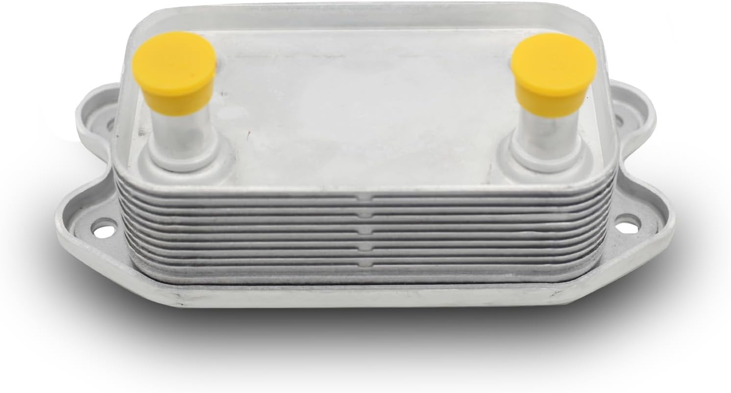 Engine Oil Cooler for Volvo S40 No.30637966 | Transmission Oil Cooler Silver Tone Aluminum Alloy 1 Pc for Volvo S60 C30