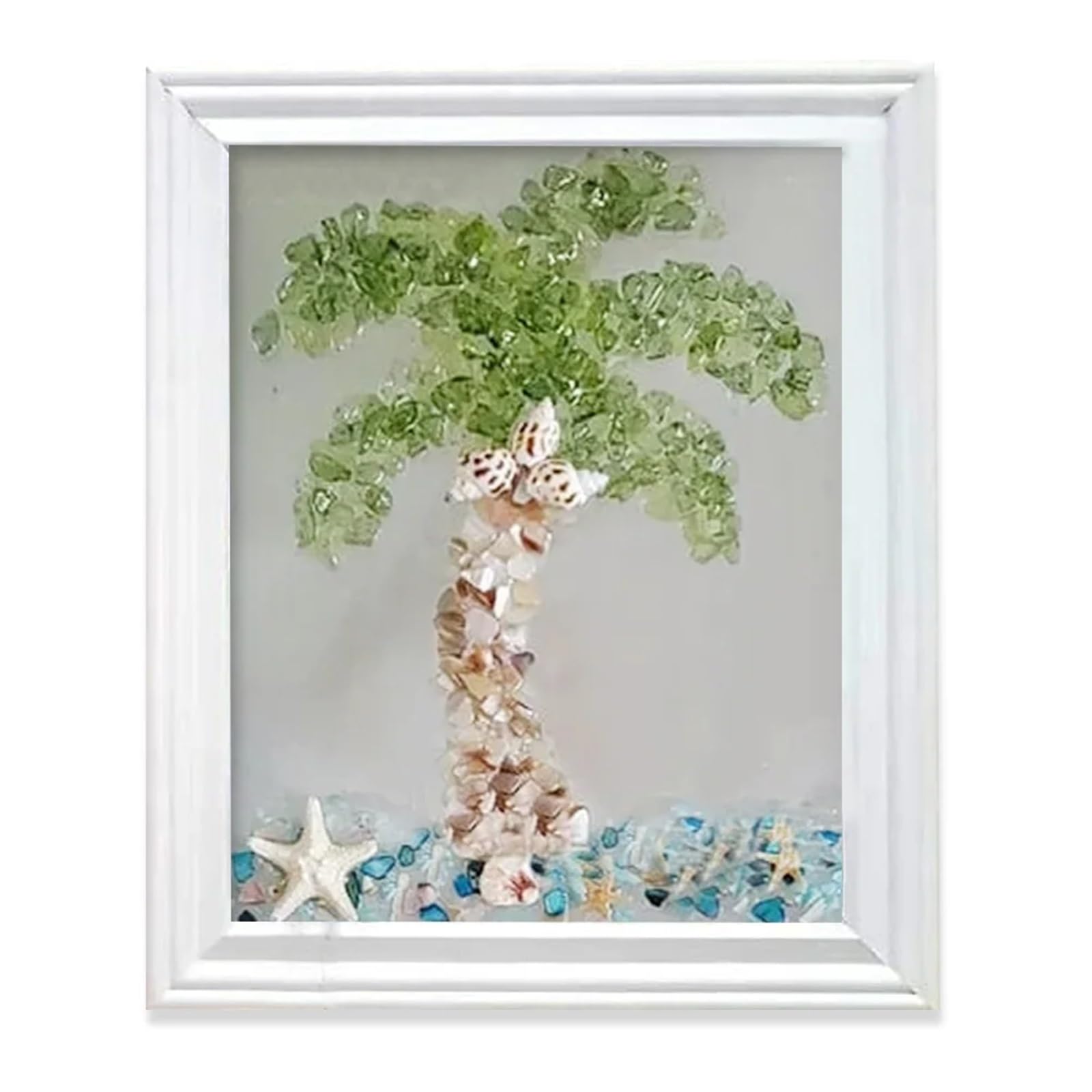 Sea Glass Art Kit, DIY Mosaic Arts and Craft Kits Ocean Painting Kit,DIY Resin Beach Art Kit, Resin Beach Art Kit for Home Decoration, Resin Sea Glass